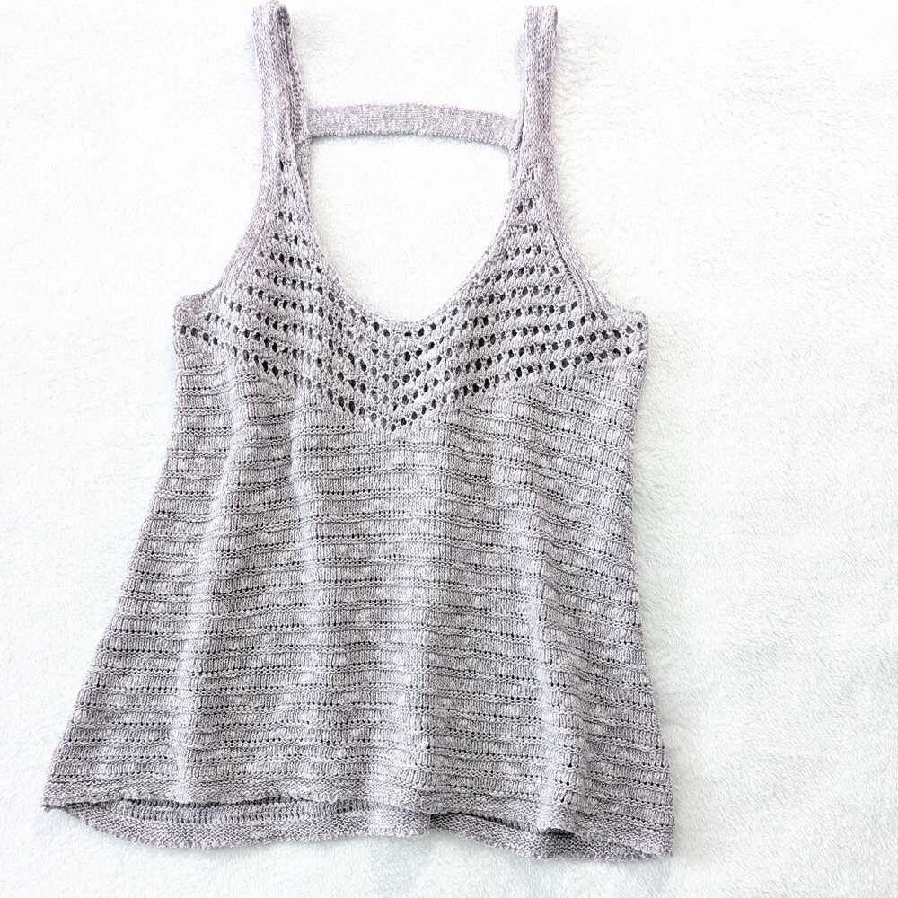 AE Open Knit Sweater Tank Top, XS